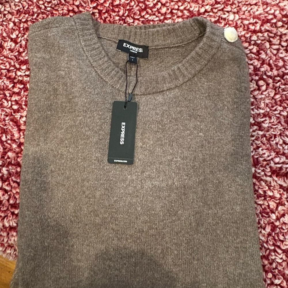 Novelty Button Tunic Sweater - Picture 4 of 5